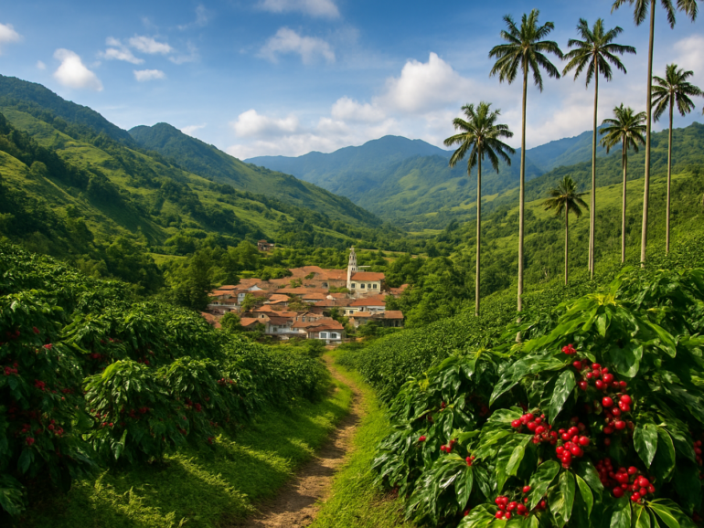 Eje Cafetero 🇨🇴 — Montañas verdes, café y cultura 🌱☕⛰️
